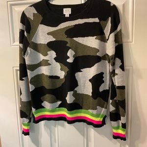 Peyton Jensen camouflaged sweater xs